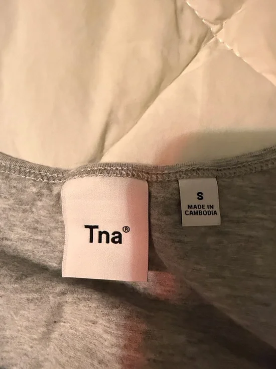 TNA Heather Gray Ruched Tank Dress - Picture 3 of 5